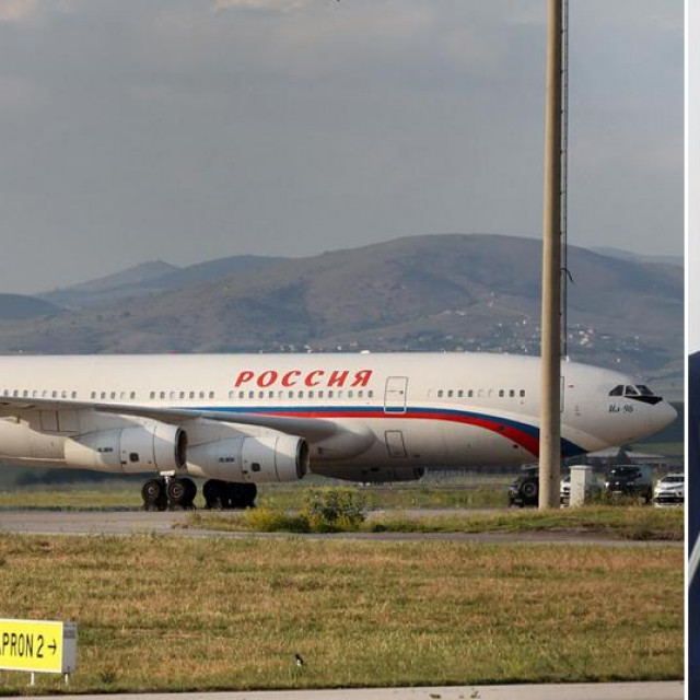 Avion ruske vlade i Sergej Nariškin