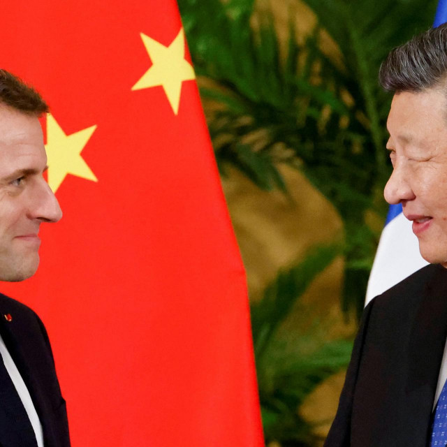 Emmanuel Macron i Xi Jinping