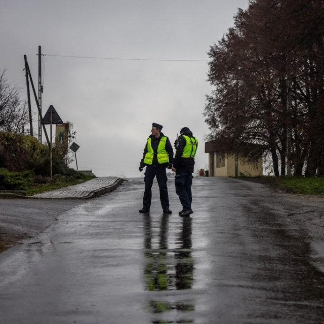Policija u mjestu Przewodow