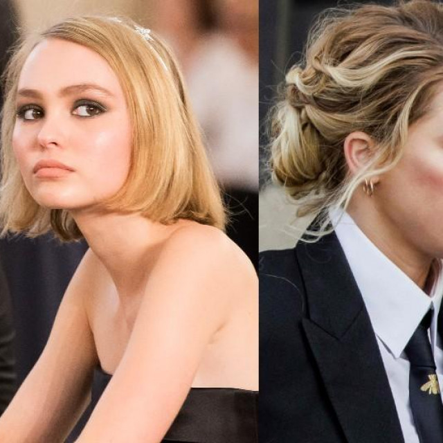 Lily-Rose Depp, Amber Heard i Johnny Depp