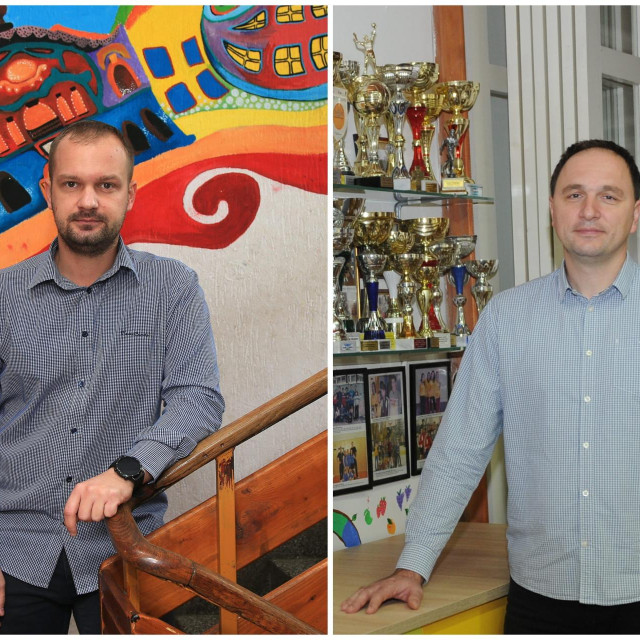 Vedran Škugor, ravnatelj Centra za pružanje usluga u zajednici Klasje Osijek te Ivan Pušćenik, ravnatelj Centra za pružanje usluga u zajednici Lipik