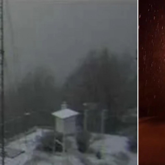 Snijeg na Zavižanu i u Mrkoplju