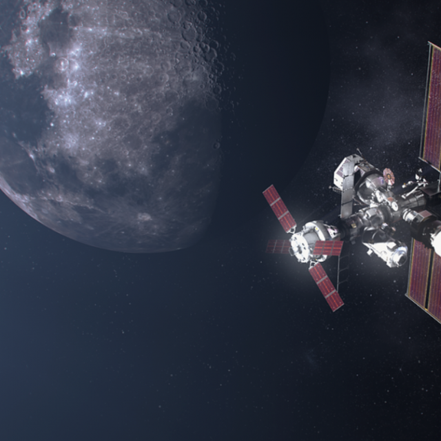 Gateway – orbitalna stanica NASA-e koja bi trebala omogućiti pristup ljudi Mjesecu (ilustracija sa službene stranice)