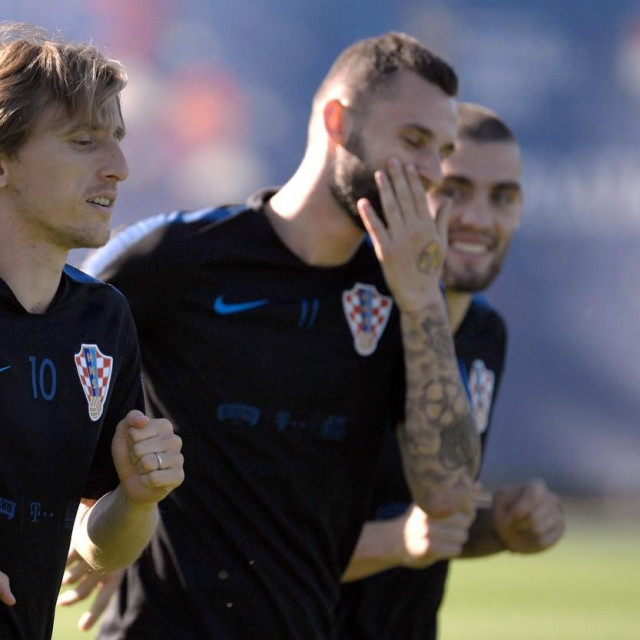 Luka Modrić, Marcelo Brozović i Mateo Kovačić