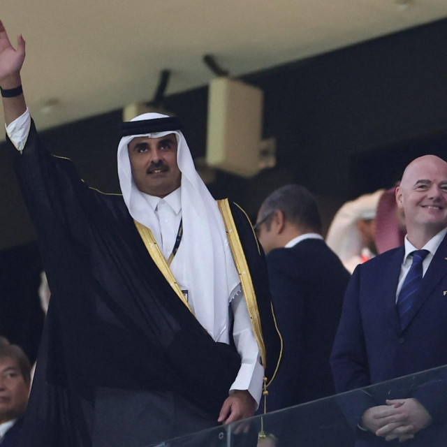 Šeik Tamim bin Hamad al-Thani i Gianni Infantino, predsjednik FIFA-e