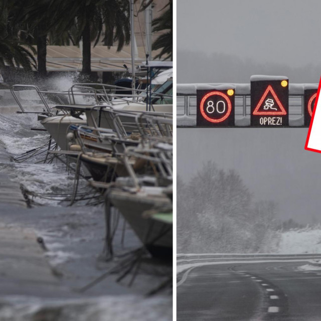 Olujno jugo i snijeg