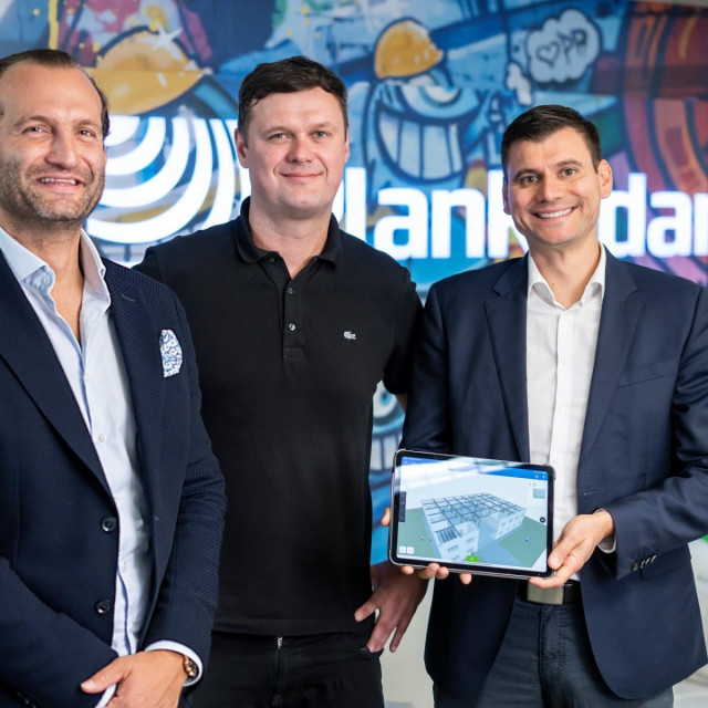 Domagoj Dolinšek (desno) i poslovni partneri Sander van de Rijdt i Constantin Köck