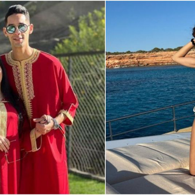 Badr Benoun i njegova supruga Ghizlane Benoun te Hiba Abouk, supruga Achrafa Hakimija