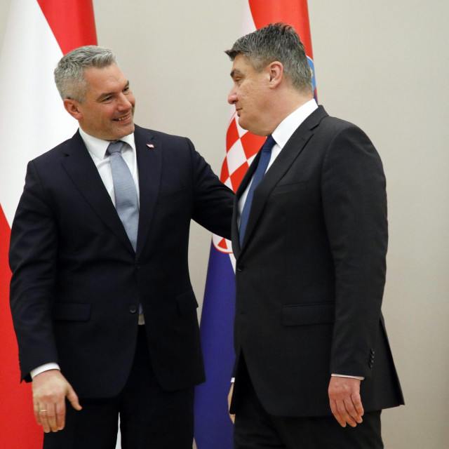 Karl Nehammer i Zoran Milanović