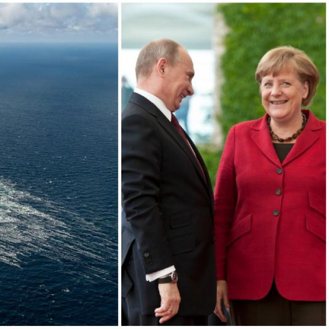 Eksplozija na Sjevernom toku, Vladimir Putin i Angela Merkel