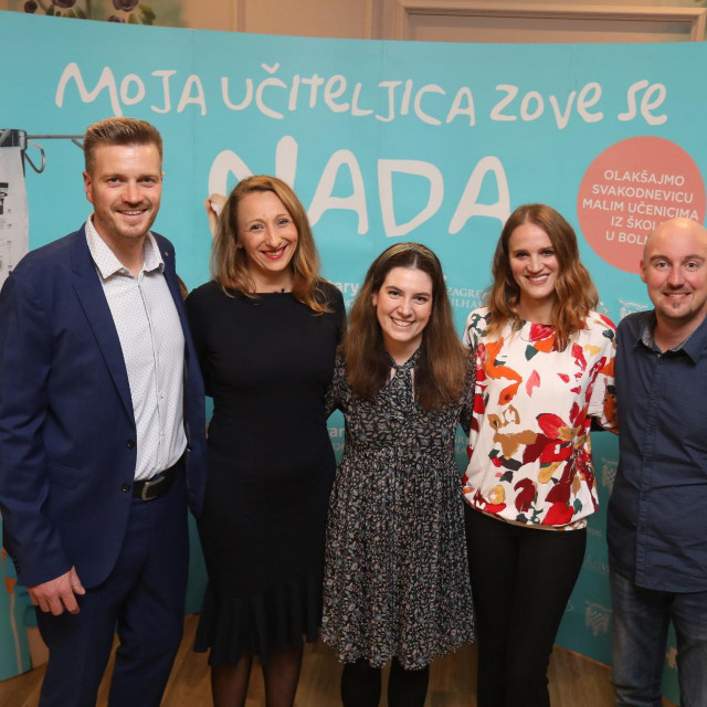 Miljenko Mustapić i Sanda Berzenji iz Rotaryja s Jelenom Češljar, Žanom Salapić i Mihaelom Severincem iz Krijesnica