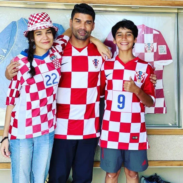 Eduardo da Silva s obitelji