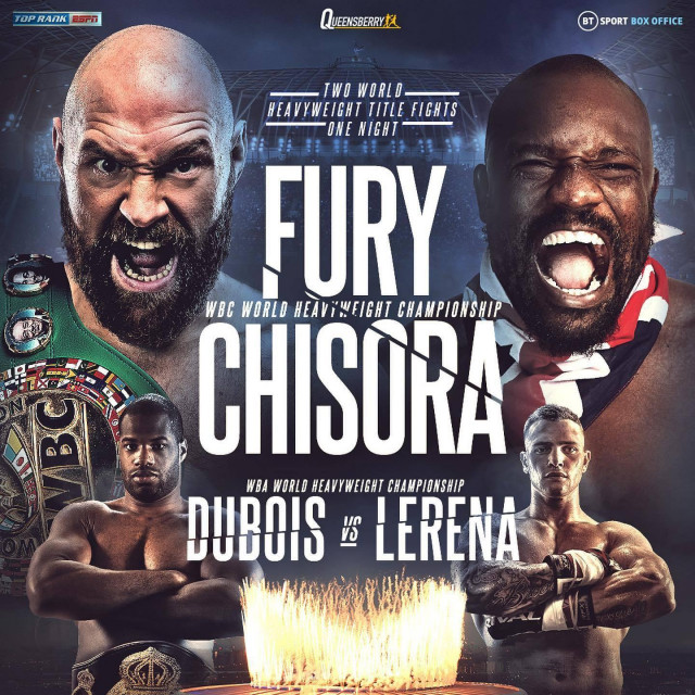 Tyson Fury vs. Derek Chisora - službeni poster