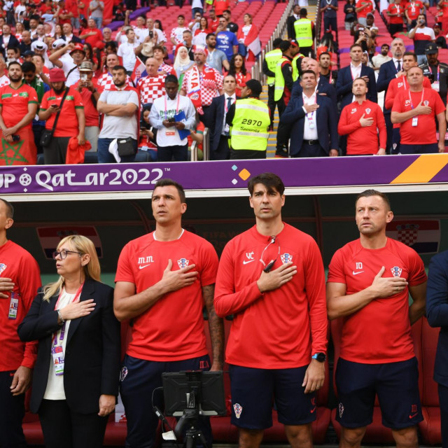 Iva Olivari, Mario Mandžukić, Vedran Ćorluka, Ivica Olić i Zlatko Dalić