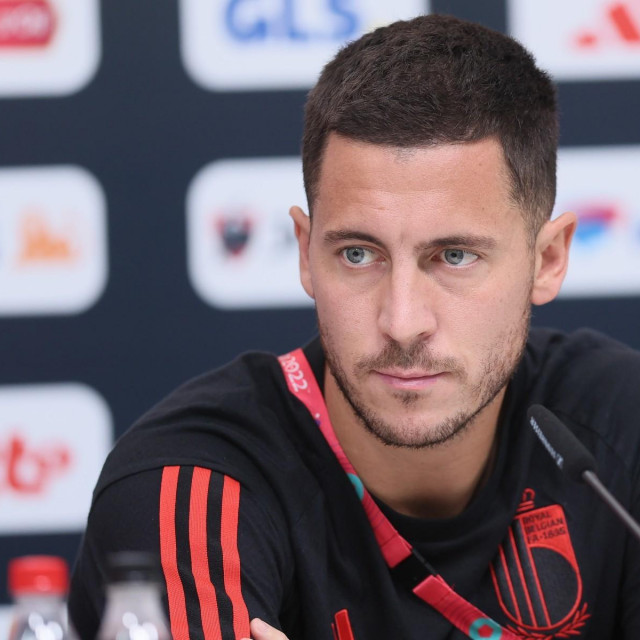 Eden Hazard pred novinarima