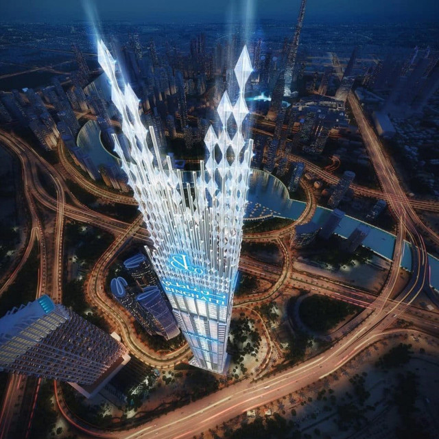 Render rezidencija Burj Binghatti Jacob & Co 
 