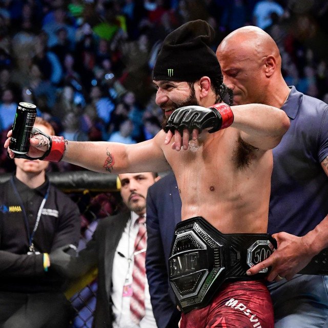 Jorge Masvidal i Dwayne ”the Rock” Johnson 