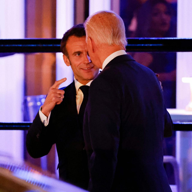 Emmanuel Macron i Joe Biden