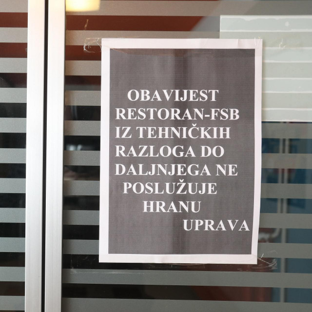 Zatvorena menza na FSB-u