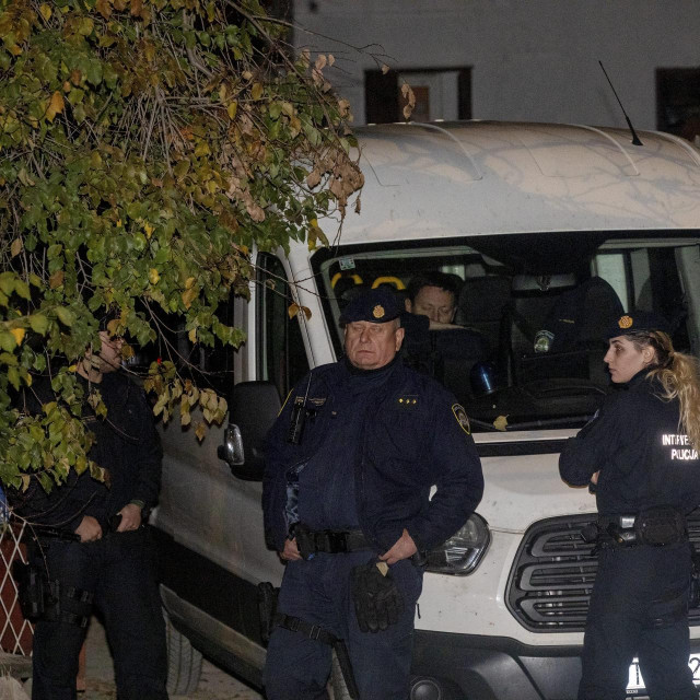 Policija kod kuće u kojoj je Božić uhićen