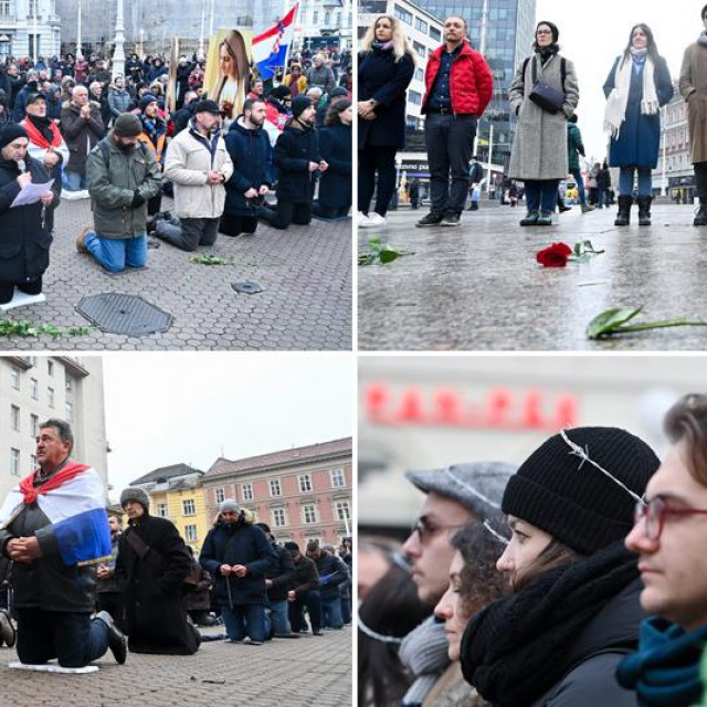 Prizori molitelja na Trgu i kontra performansa ”Tiha misa”