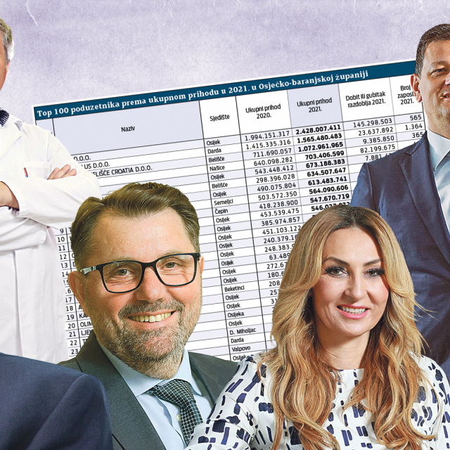 Top 100 poduzetnika u Osječko-baranjskoj županiji po visini prihoda