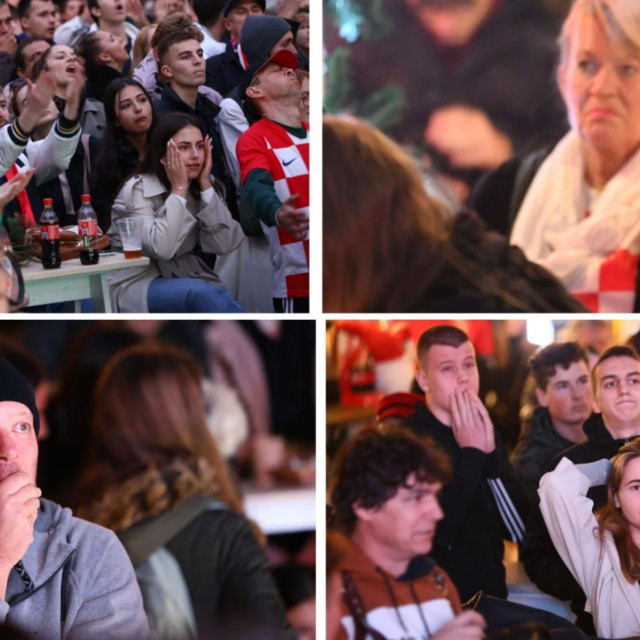 Navijači gledaju utakmicu Hrvatska-Japan