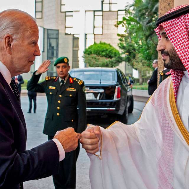Joe Biden i Mohammed bin Salman (snimka iz srpnja 2022.)