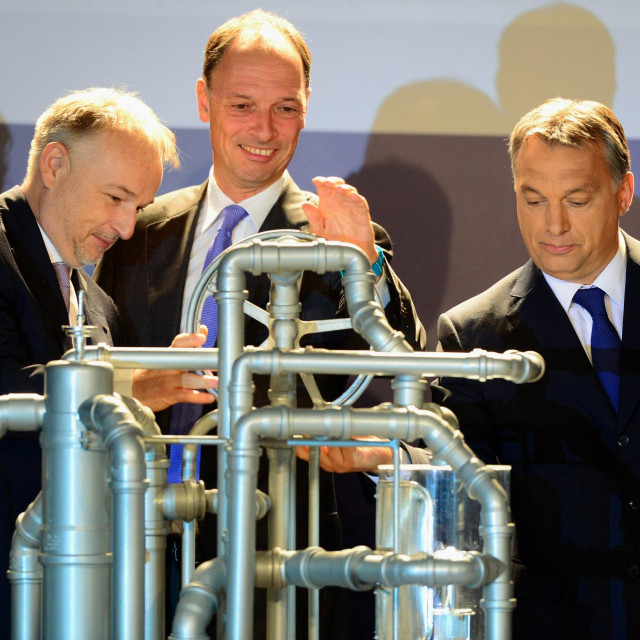 Zsolt Hernadi, Christof von Branconi i Viktor Orban