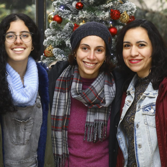 Studentice Veronica Alzate, Giulia Lisdero, Emilia Acevedo.
 