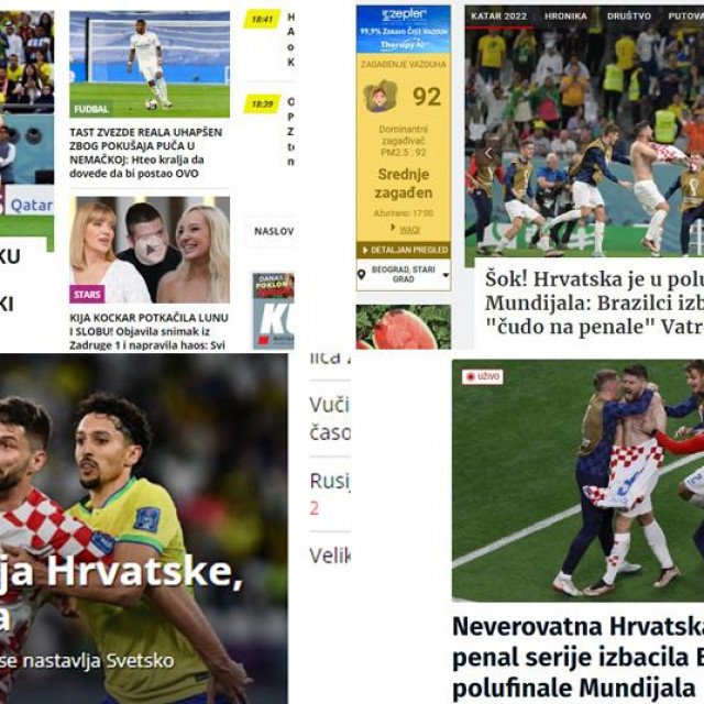 Naslovnice srbijanskih medija