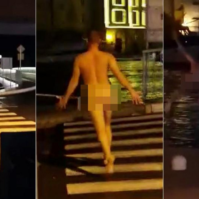 Slavlje Trogiranina nakon pobjede Hrvatske nad Brazilom