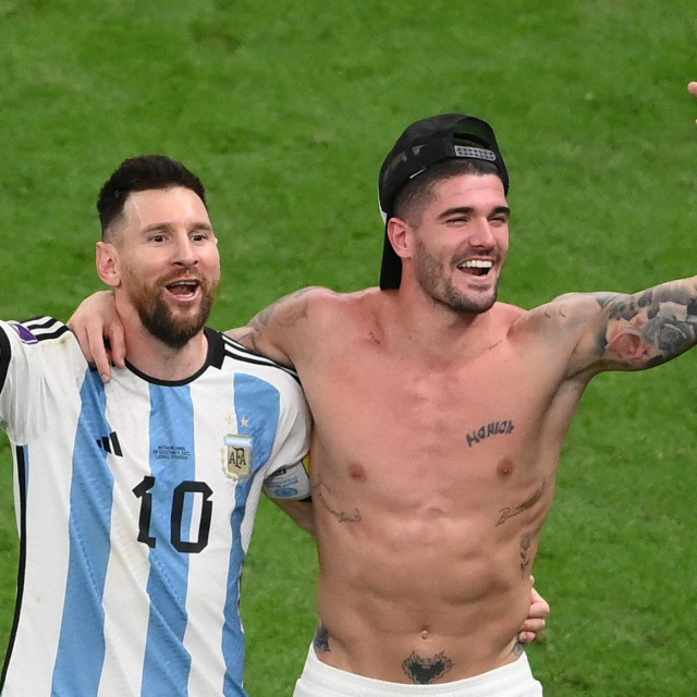 Lionel Messi i Rodrigo De Paul