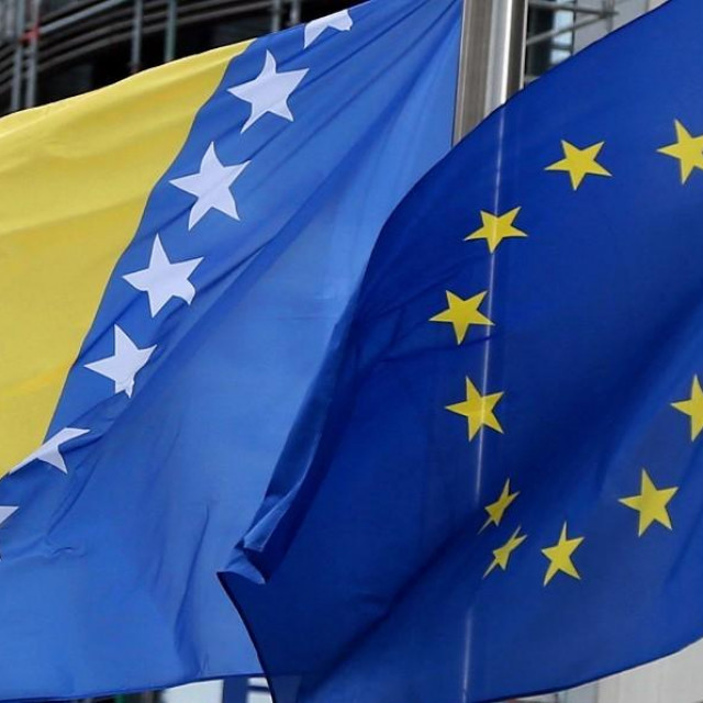Zastava BiH i Europske unije