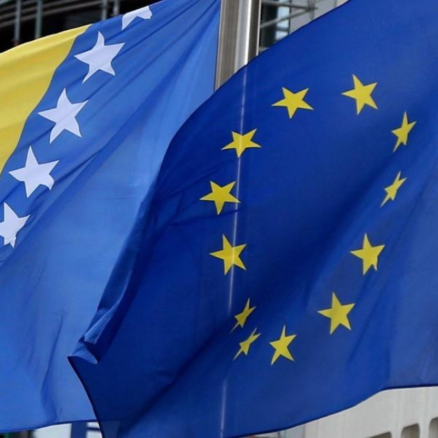 Zastava BiH i Europske unije