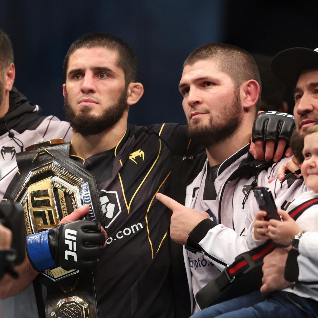 Islam Makhachev i Khabib Nurmagomedov
