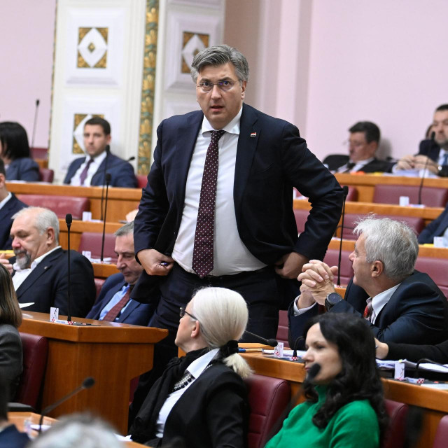 Andrej Plenković u Saboru