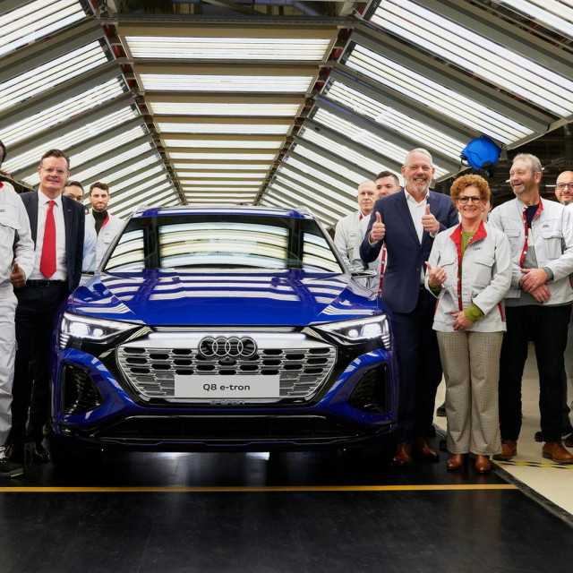 Proizvodnja Audija Q8 e-trona u tvornici u Bruxellesu, Belgija