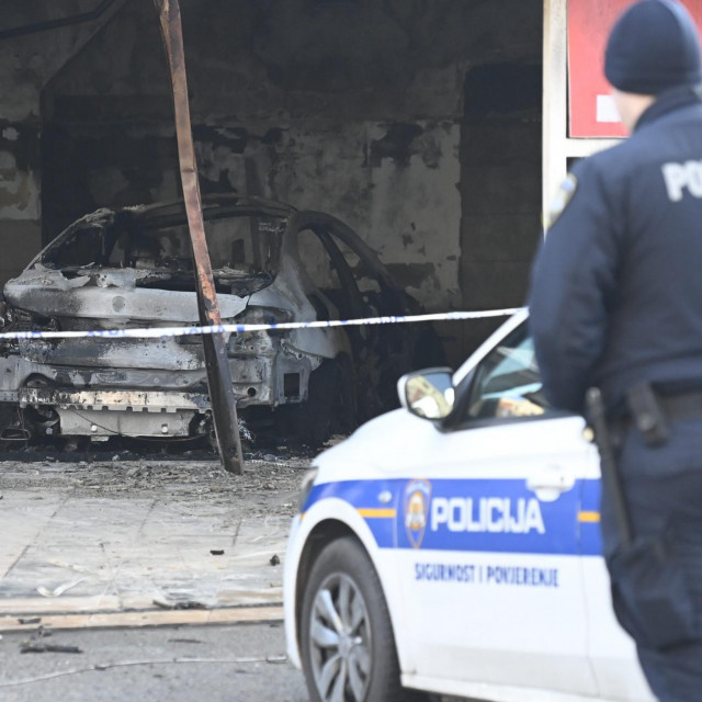 Policijski očevid u Ivanićgradskoj ulici u Zagrebu