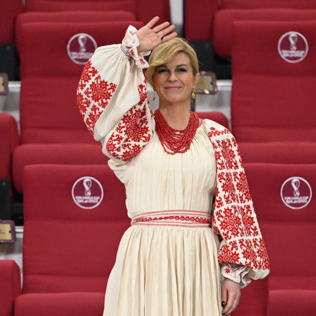 Kolinda tijekom utakmice Kanade i Hrvatske