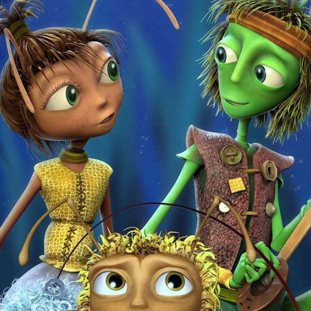 prizor iz animiranog filma ”Cvrčak i mravica”