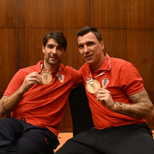 Vedran Ćorluka i Mario Mandžukić