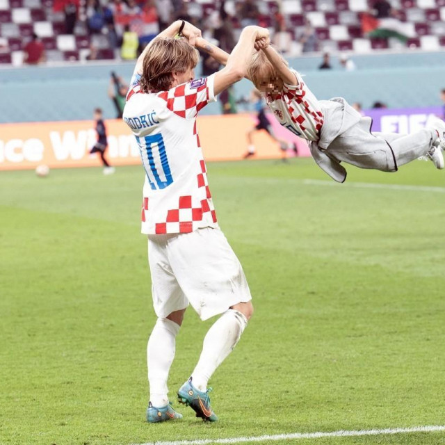 Luka Modrić s kćeri Sofijom