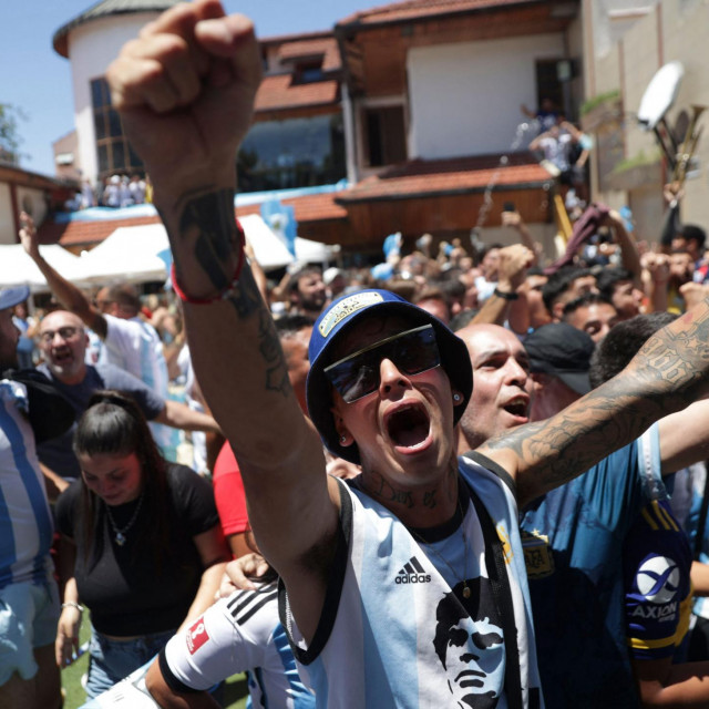 Argentinski navijači u Buenos Airesu