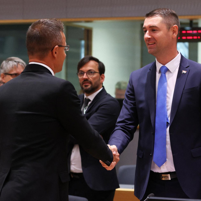 Peter Szijjarto i Davor Filipović