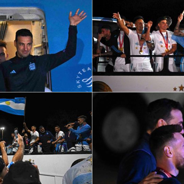 Dolazak argentinskih nogometaša u zračnu luku u Buenos Airesu