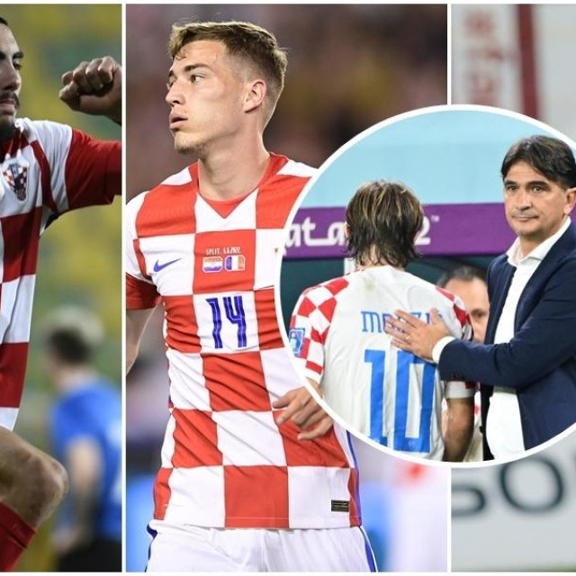 Roko Šimić, Luka Sučić, Luka Modrić, Zlatko Dalić i Dion Drena Beljo