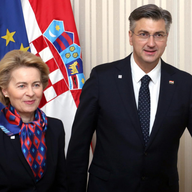 Andrej Plenković i Ursula von der Leyen