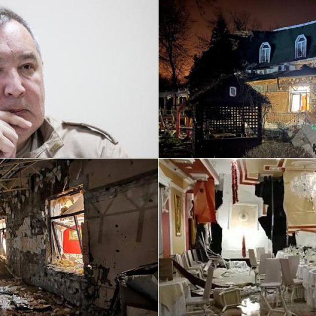 Dmitrij Rogožin (G-L); restoran u kojem se nalazio nakon napada