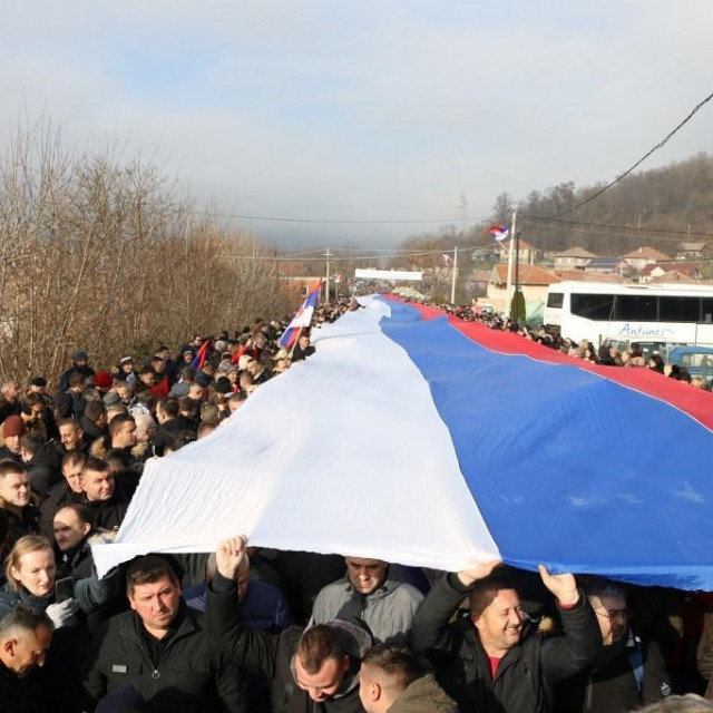 Prosvjed Srba na Kosovu
